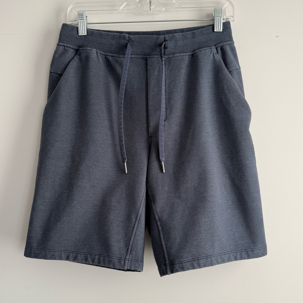 Lululemon City Sweat Short *9.5" - Heathered True Navy Size M Gym Lounge Casual - Picture 4 of 14